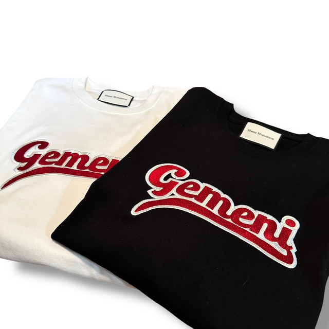 ジェメニロゴ入り白黒Tシャツ